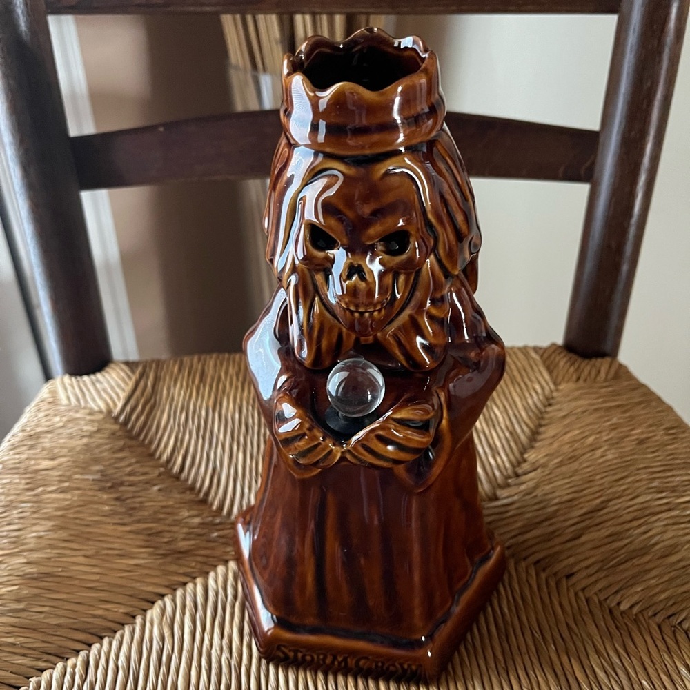 Storm Crow Necromantic Tiki Mug of the Lich King - Glowing Orb & Smoke Effect
